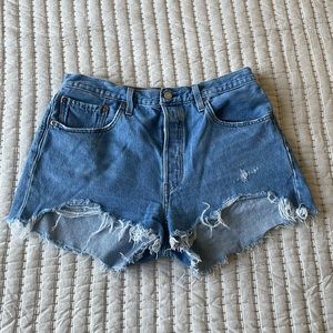 Levi's 501 high waisted shorts